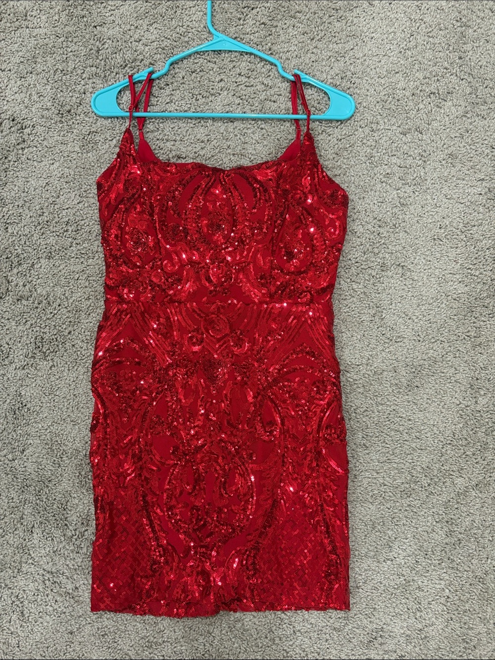 Windsor Red Sequin Mini Dress